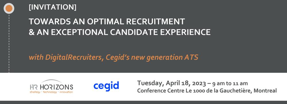 [BREAKFAST CONFERENCE] Towards an optimal recruitment and an exceptional candidate experience